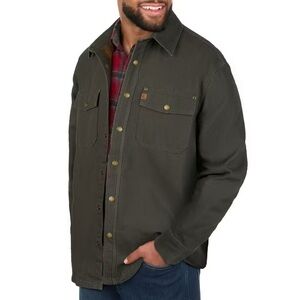 Coleman Men’s size LARGE Beluga Fleece Lined Canvas Shirt Jacket NEW